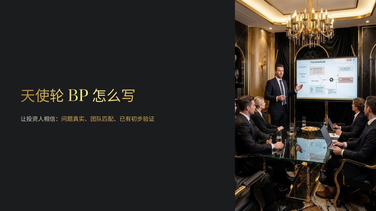 天使轮商业计划书模板:没有收入如何说服投资人(10 页框架) — 1