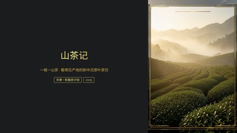 山茶记 · 新中式茶饮品牌融资 BP